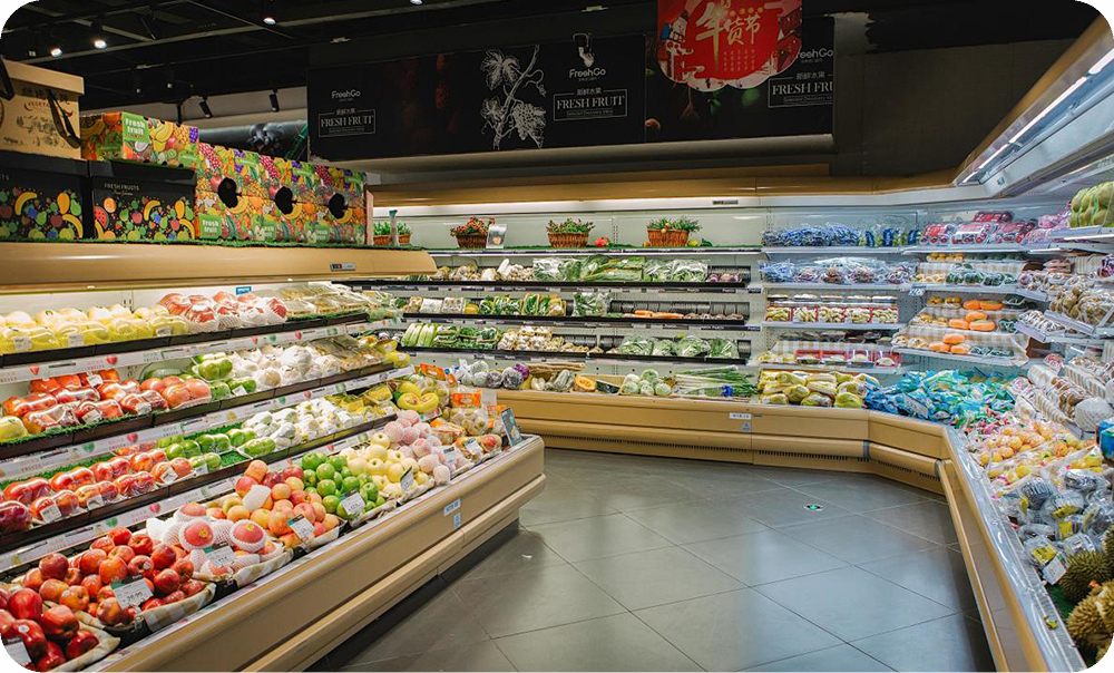 Fresh food supermarket